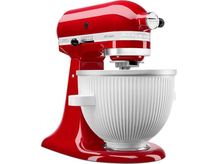 KitchenAid Eisbereiteraufsatz 5KSMICM, Zubehör für Classic 4,3 Liter 5K45SS - Ultra Power 4,3 Liter KSM90 - Artisan 4,8 Liter: KSM125, KSM150, 5KSM156, 5KSM175PS, 5KSM180, 5KSM185PS, 5KSM195PS. Artisan 6,9 Liter 5KSM7580X - Heavy Duty 6,9 Liter 5KSM7591X - Professional 6,9 Liter 5KSM7990X.