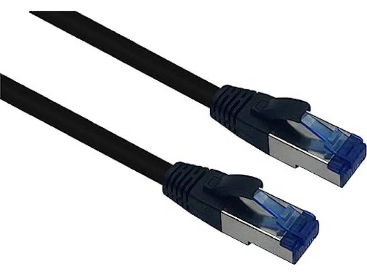 Outdoor patch cord S/FTP Cat 6a black 25,0m