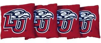 Skip's Garage Liberty University Flames Red Cornhole Bags