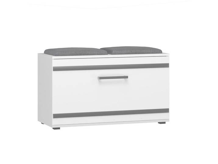 Raumhirsch Furniture Schuhschrank Weiß 85/45/35, Rechteckig, 85x45x35 cm, Garderobe, Garderobenbänke, Schuhbänke