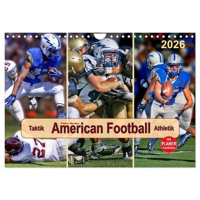 American Football - Taktik und Athletik (Wandkalender 2026 DIN A4 quer), CALVENDO Monatskalender