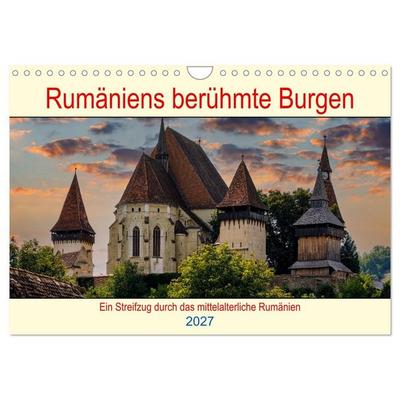 Rumäniens berühmte Burgen (Wandkalender 2027 DIN A4 quer), CALVENDO Monatskalender