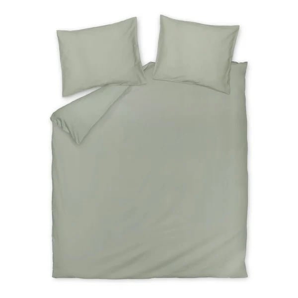 Vandyck Satin Luxe dekbedovertrek - Smoke Green