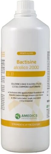 Xanitalia BACTISINE ALCOLICO 2000 Disinfettante per ferri alcolico 1 L