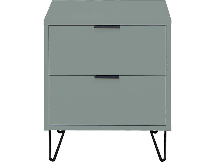 Kommode MÄUSBACHER Bonnie , grün (pine grün matt), B:51cm H:60cm T:45cm, Holzwerkstoff, Sideboards, Kommode, Kommode mit Drahtgestell