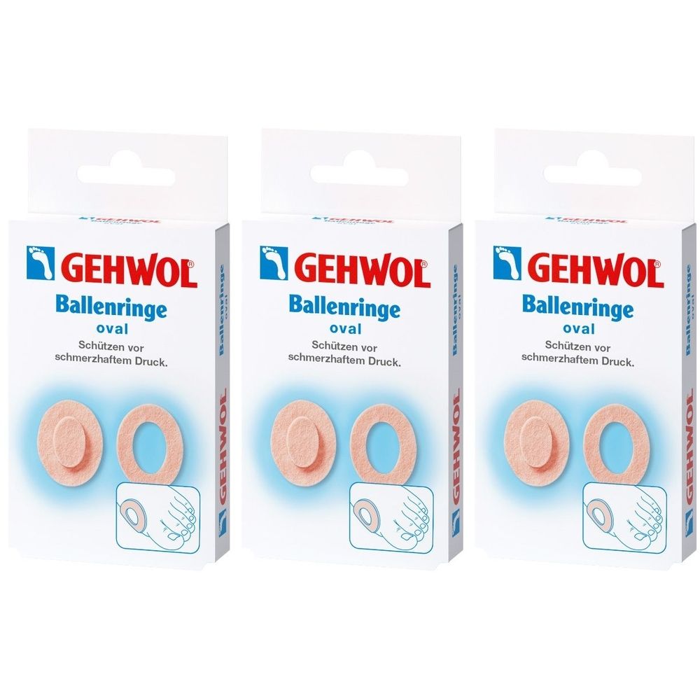 Gehwol Ballenring Oval x3 3x6 St