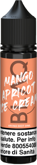 BLAQ Vapor Mango Apricot Ice Cream Hype Blaq Liquido Shot 20ml Gelato Mango Albicocca