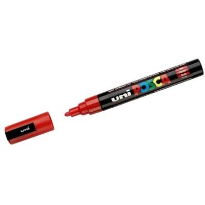 FABER CASTELL Marker UniPosca Strich: 1,8-2,5 mm rot Packung mit 6 Stück