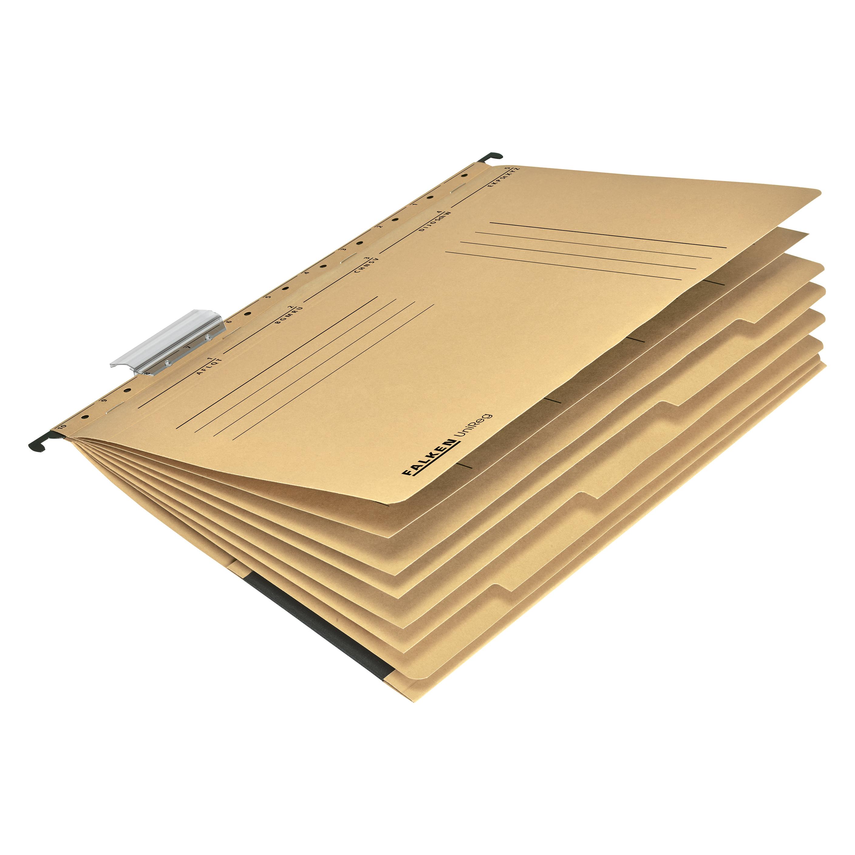 Falken Personalhefter UniReg DIN A4 kaufmännische Heftung Kraftkarton naturbraun (A4) (15046500)