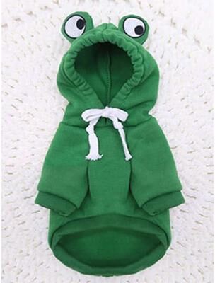 Friendly Fresh Finds Cozy Frog Hoodie For Small & Medium Dogs Fun & Stylish Pet Sweater green m