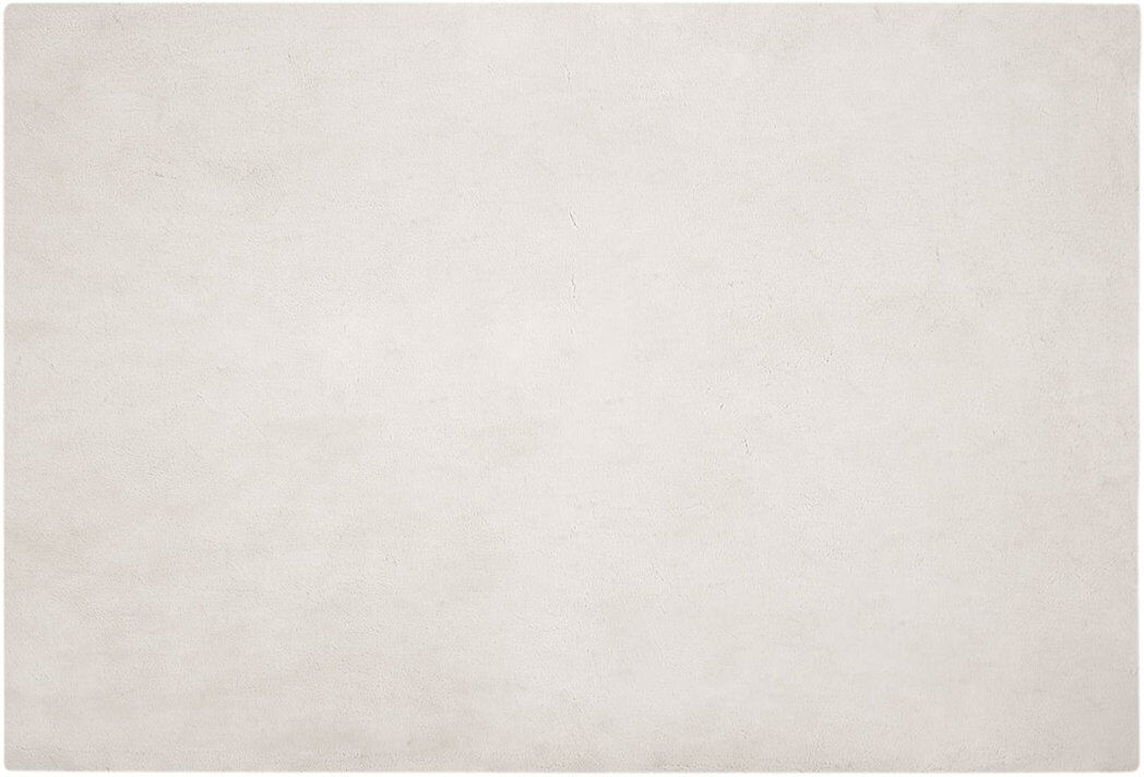 Latitude Run Faux Rabbit Fur Rug Olite Polyester Beige Square 160 cm