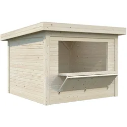 Palmako Marktstand Connect Lenna 8,3 m2 Set 304 naturbelassen
