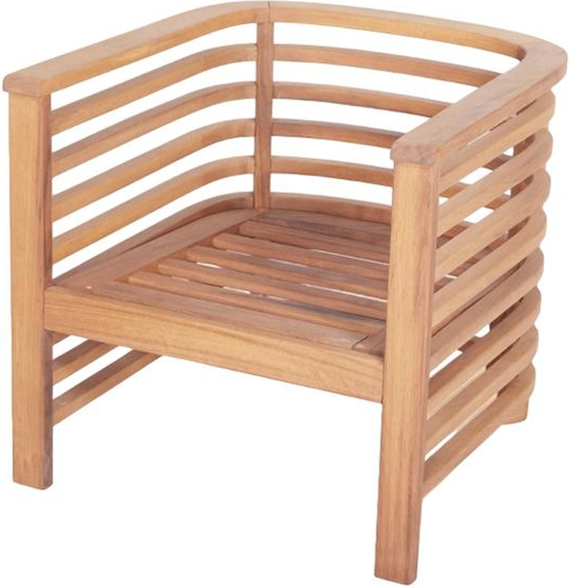 Sessel Naturholzstuhl Stuhl Balkon Garten Sessel Stühle Relax Outdoor Möbel