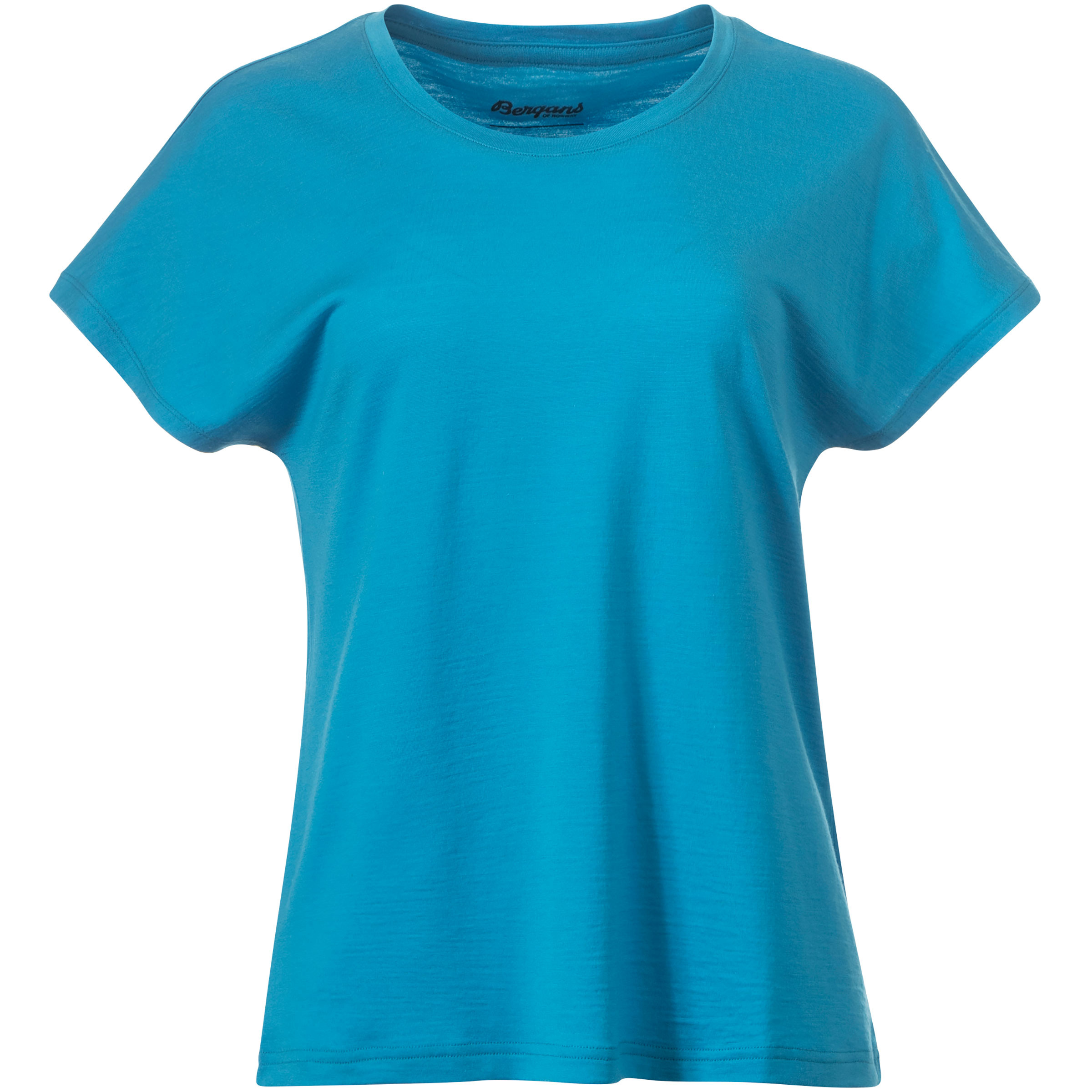 Bergans Whenever Merino Damen T-Shirts tuerkis Größe M Lifestyle Schnell trocknend Merinowolle | Lyocell (Tencel)