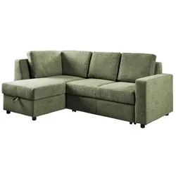 Ecksofa Multiflex Plus Stoff Grün Dunkelgrün