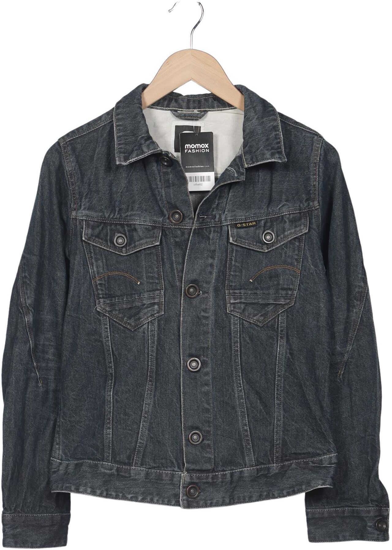 G Star RAW Damen Jacke, Blau, Gr. M, Baumwolle - Second Hand