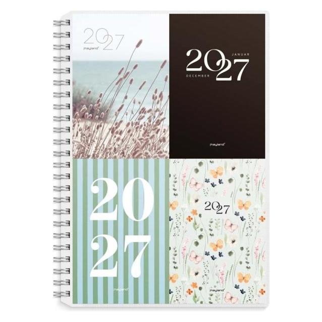 Mayland-Burde A5 ugekalender hjformat m/4 illu. PP-plast 2027 (27200400)