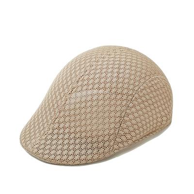 Herren Schiebermütze Schwarz Weiß Polyester Reise Strand Design Urlaub Strand Glatt Sonnenschutz