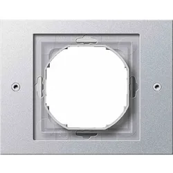 Gira TX_44 Rahmen, 1f, aluminium, Kunststoff, Unterputzmontage, Thermoplast, 021165