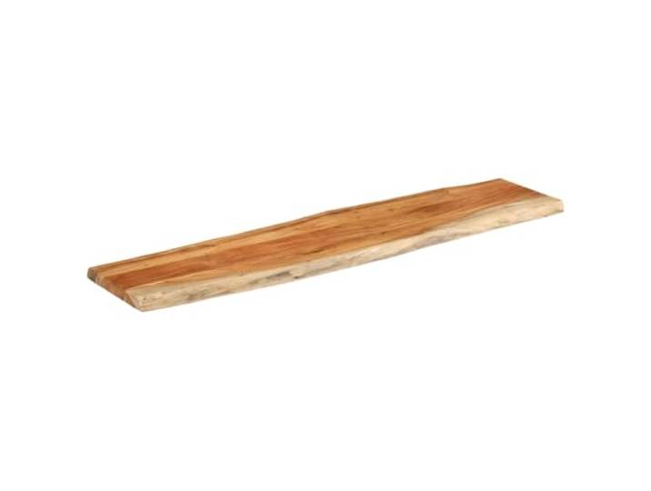 GFDWPUY Tischplatte 160x40x3,8cm Rechteckig Massivholz Akazie Baumkante, Rustikale Naturkante, Für Bartisch, Beistelltisch, Möbelprojekte, Einfache Reinigung