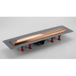 SAT Aurum Duschrinne 75 cm Roségold glänzend Glanz voll SATZLAB80RG