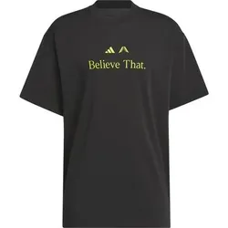 ADIDAS Herren Shirt Anthony Edwards Believe That, Größe M in Schwarz Schwarz