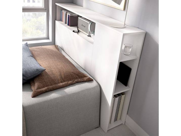 Tête de Lit Lander Dmora Blanc 23x127 cm
