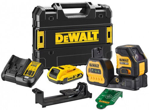 DeWALT DCE088D1G18-QW Laser lignes croisées vert (18V/1x2,0Ah) Tstak