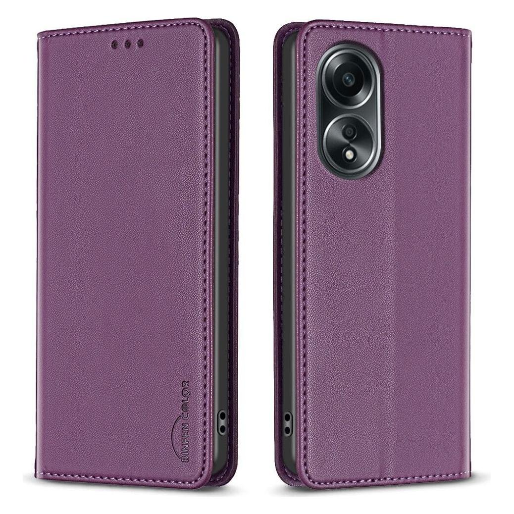 Binfen Color OPPO A58 4G - BINFEN Flip Case Hülle violett (Oppo A58 4G) (660156016D)
