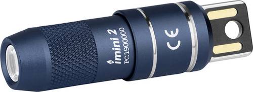 OLight imini 2 (Midnight Blue) imini 2 (Midnight Blue) LED Mini-Taschenlampe akkubetrieben, Li-Ionen Akkus 50lm 1h 19.5g