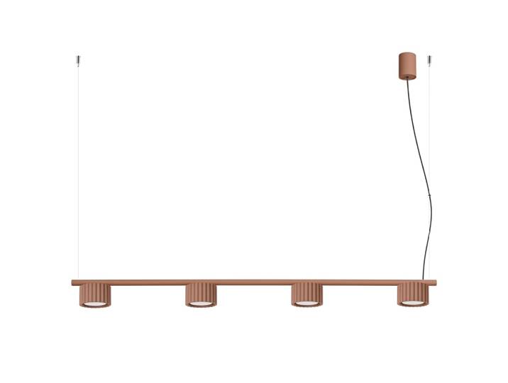 Lustres aluminium mocca h 208 cm