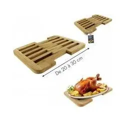 Cook Concept, Untersetzer, ausziehbarer Topfuntersetzer 20-30cm aus Bambus (Pfannenuntersetzer)