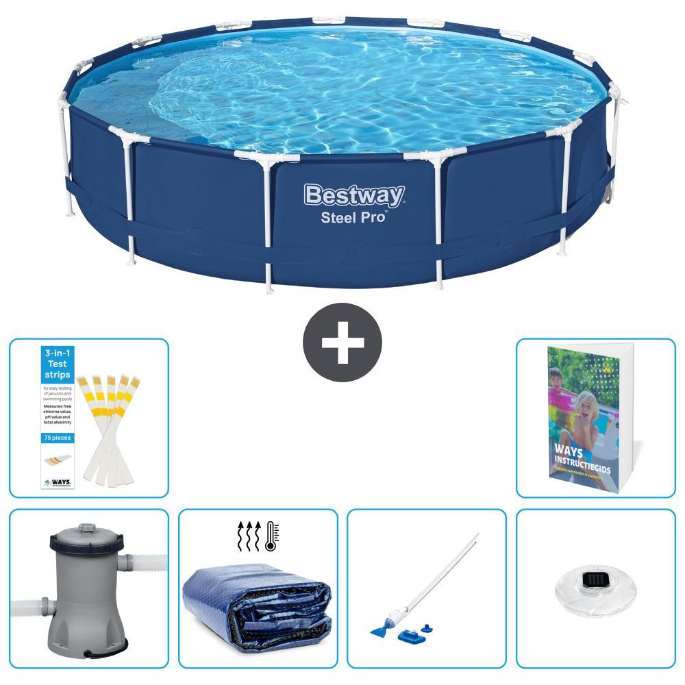 Bestway Steel Pro Rund - 396x84 cm - 5-teilig S204