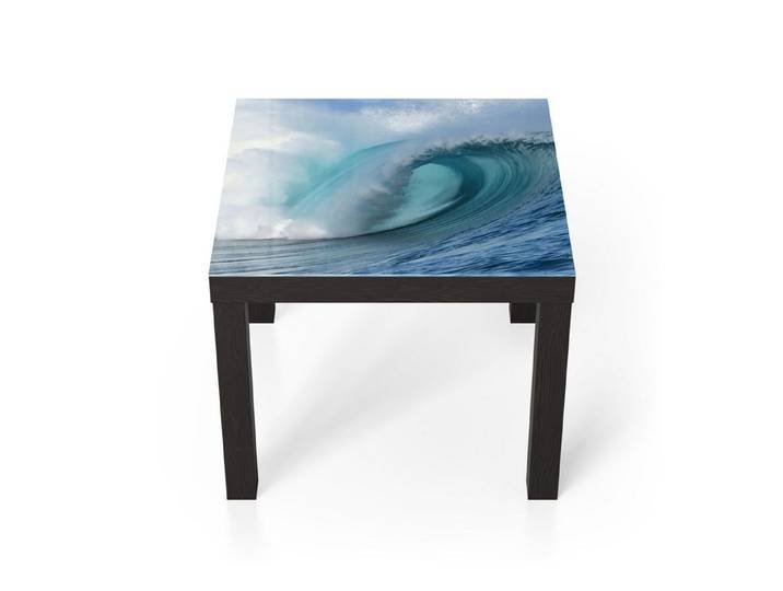 DEQORI Couchtisch 'Welle der Ewigkeit', Glas Beistelltisch Glastisch modern
