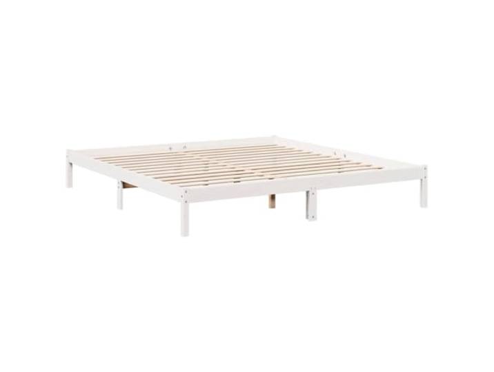 vidaXL Massivholzbett Extra Lang ohne Matratze Weiß 180x220 Kieferholz