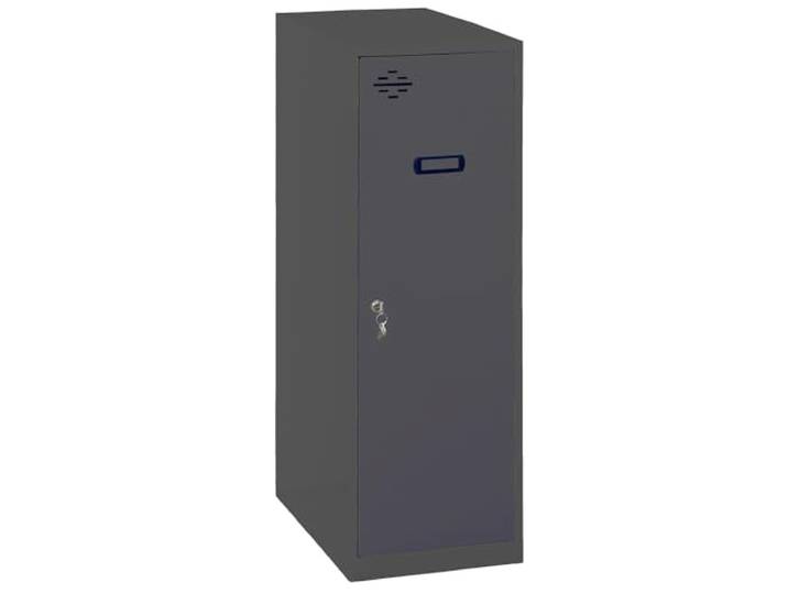 Simon Rack Simonlocker Kommode, klein, 915 x 300 x 500 mm, Amario aus Metall, mit Schlüssel, Anthrazit