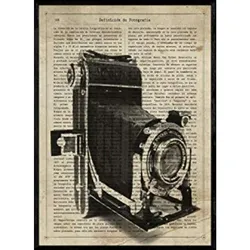 POSTER Kamera Kodak. A4 Rahmenlos