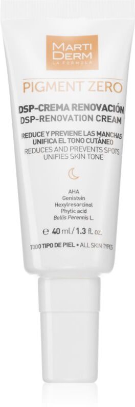 MartiDerm Pigment Zero DSP-Cream night cream for pigment spot correction 40 ml