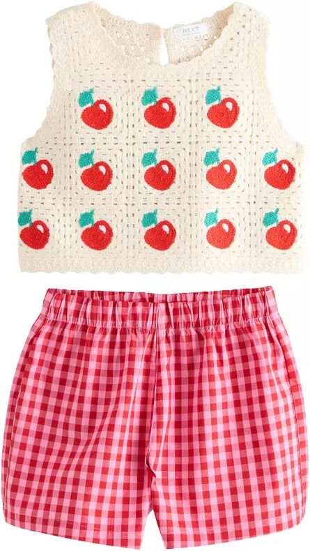 Next - Set: Top und Shorts, für Damen, Multicolor, Größe 3-4A