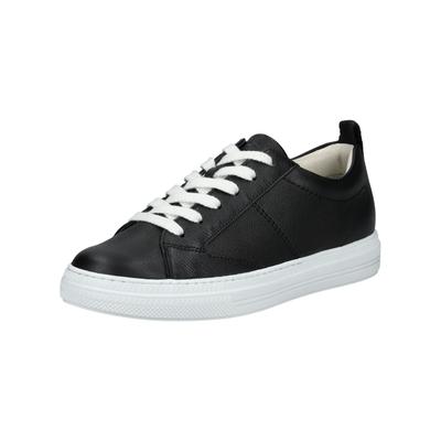Sneaker PAUL GREEN "Paul Green Sneaker Glattleder", Damen, Gr. 37,5, schwarz, Glattleder, Schuhe Sneaker