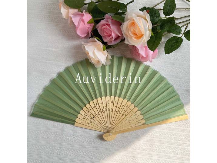 30/40/50 pièces, éventail pliant en bambou de qualité personnalisé, idéal comme cadeau de mariage, avec logo personnalisé, pour la promotion et les fournitures de fête.
