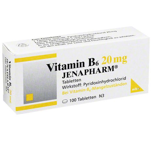 Vitamin B6 20 mg Jenapharm Tabletten 100 St