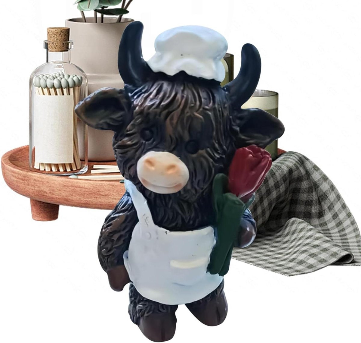 Scottish Highlander Figuur - Decoratief Resin Standbeeld voor in Huis of op het Bureau