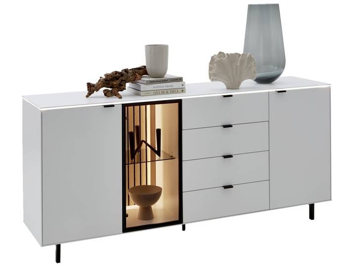 Dieter Knoll Sideboard RIANI, Weiß, MDF