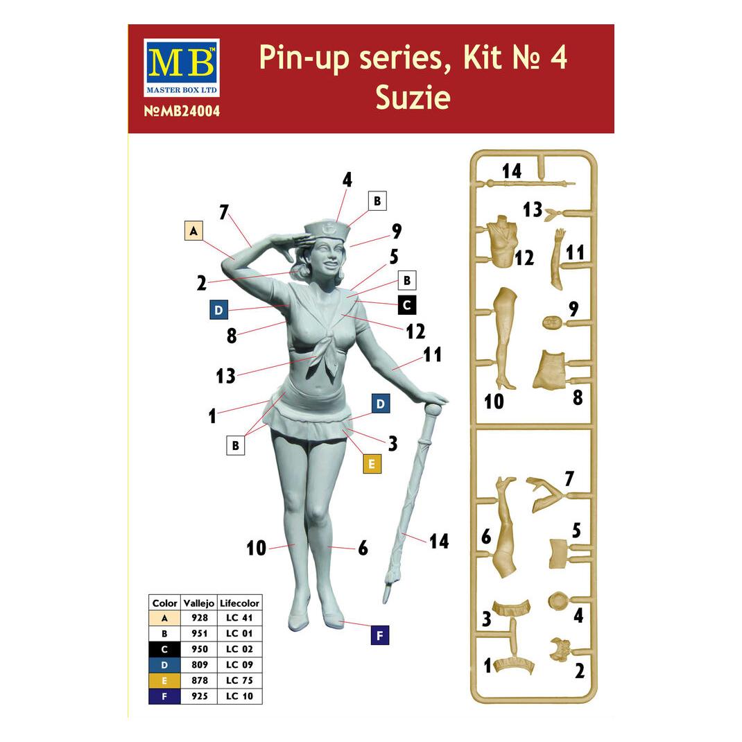 Master Box Pin-up series,Kit No.4 Suzie (MB24004)