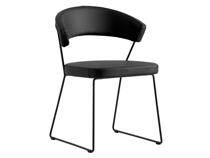 Connubia Stuhl NEW YORK, schwarz, Leder