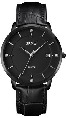 Everyday Crate SKMEI 1801 Mens Quartz Watch Casual Calendar Waterproof Wristwatch black