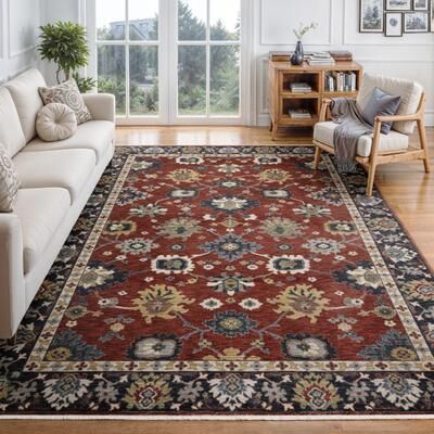 Style Haven Esme Traditional Floral Blue/ Multi Area Rug