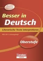 Thomas Brand - Besser in der Sekundarstufe II Deutsch. Literarische Texte interpretieren (Neubearbeitung): Übungsbuch mit separatem Lösungsheft (28 S.) - Preis vom 13.10.2026 11:25:28 h