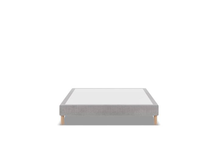 Sommier tapissier gris bi-bloc 160x200 cm